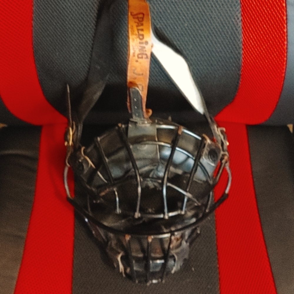 Vintage back catcher's mask